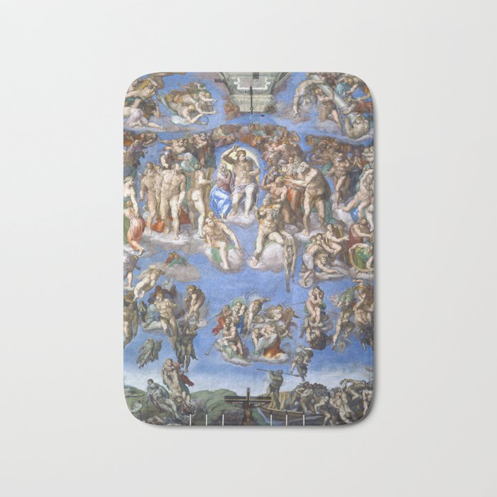Michelangelo - The Last Judgment Bath Mat