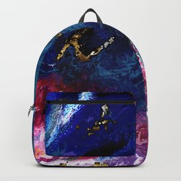 Brendon Urie abstract synesthetic painting Backpack | Blue, Synesthetic, Gold, Brendonurie, Color, Silver, Pink, Acrylic, Teal, Painting 