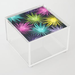 Dushi Fan Palm Bliss 80s #1 #tropical #decor #art #society6 Acrylic Box