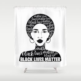 Black Lives Matter Shower Curtain