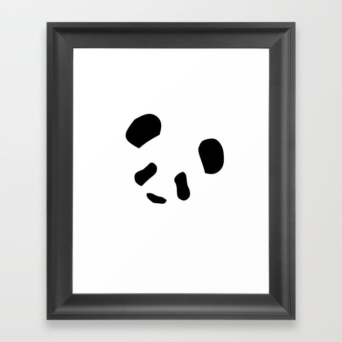 Panda Blot Framed Art Print