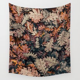 Autumn Leafs Pattern (Color) Wall Tapestry