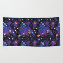 Out of This World Carpet Pattern Beach Towel