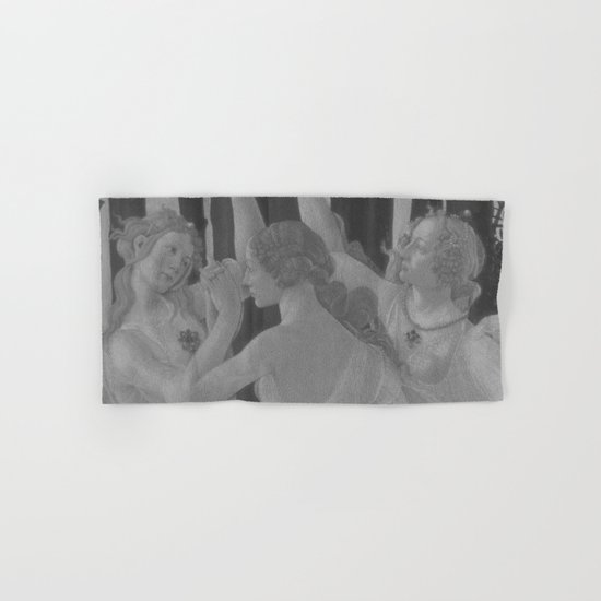 Black White Primavera Hand & Bath Towel