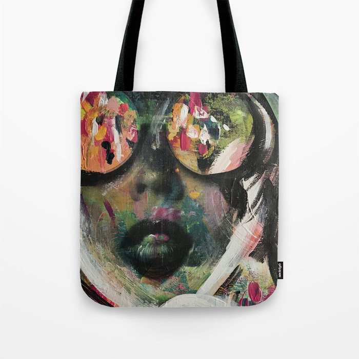 wild one mixed media, collage, vintage photography, bold, bright, beautiful Tote Bag