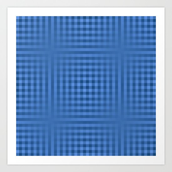 Experiment in Blue Art Print