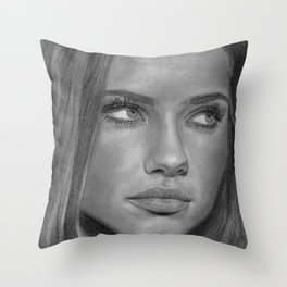 Adriana Lima Throw Pillow