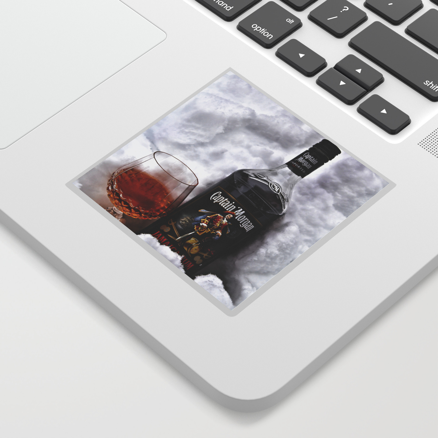 CAPTAIN MORGAN VINYL STICKER NEW IN BLACK