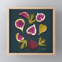 Fig Collection – Teal Framed Mini Art Print