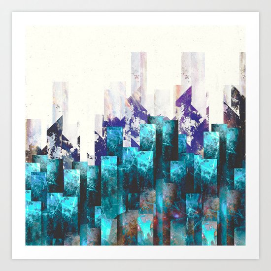 Cold cities Art Print