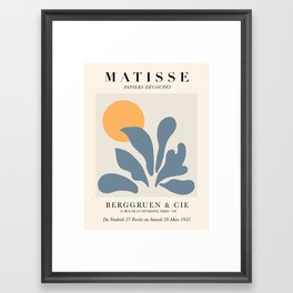 Exhibition poster Henri Matisse 1953. Framed Art Print