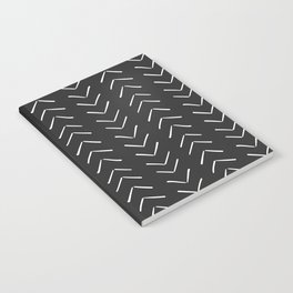 Boho Big Arrows in Black and White Notebook