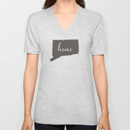 Connecticut is Home V Neck T Shirt