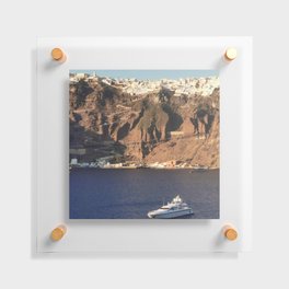 Santorini Island, Greece | Cyclades Islands | Mediterranean Sea | Greek Islands Photography 05 Floating Acrylic Print