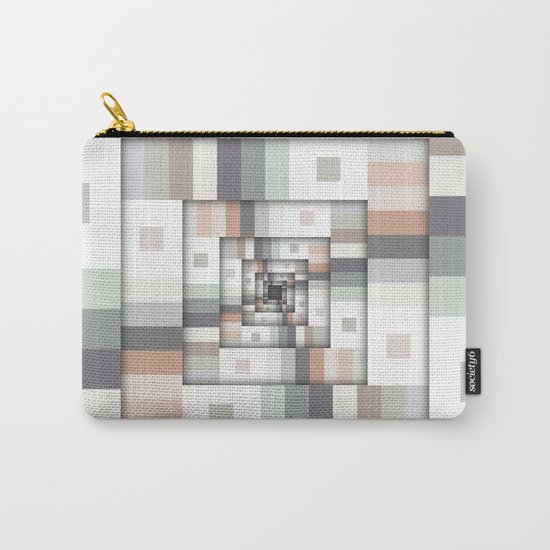 Colorful Geometric Layers Carry-All Pouch
