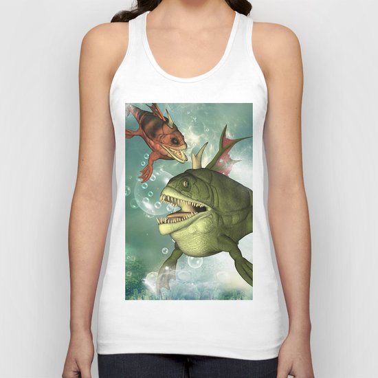 Armour fish Unisex Tank Top