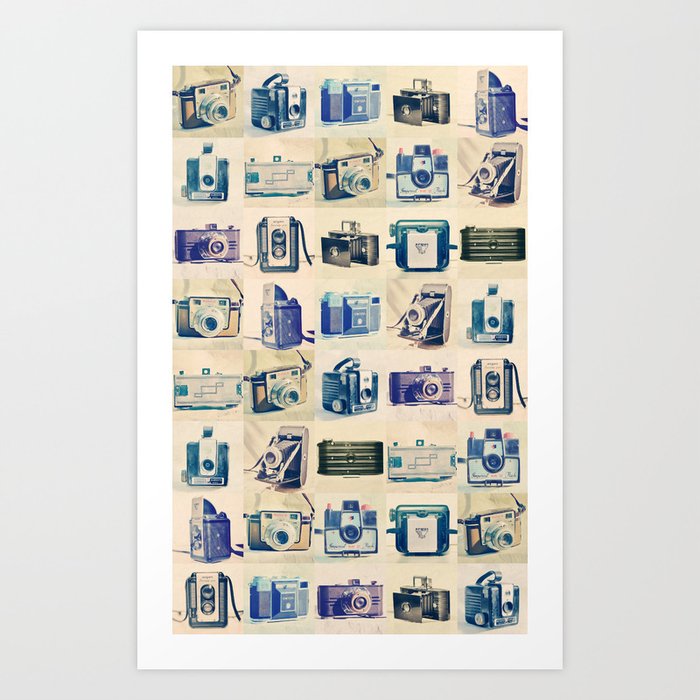 Vintage Camera Collection Art Print