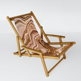 Golden Agate Texture 09 Sling Chair
