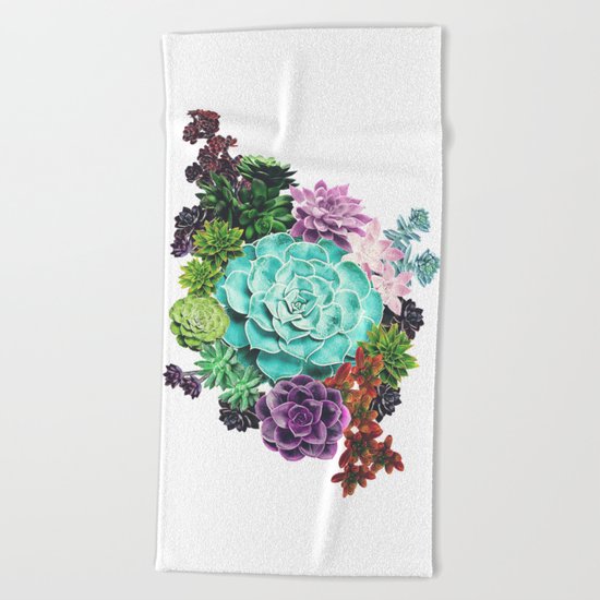 Succulent Beach Towel