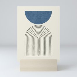 Arch Balance Blue Mini Art Print