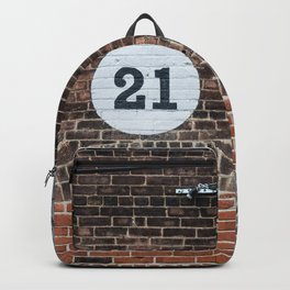 21 Backpack | Brick, Photo, Birthday, Adult, Drinking, Digital, Birthdaycard, Seansweeney, Twentyone, Color 
