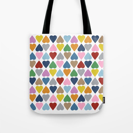 Diamond Hearts Repeat Tote Bag