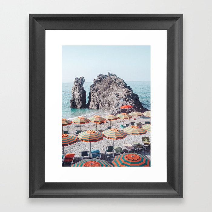Cinque Terre Beach 1 Framed Art Print