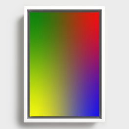 16 Rainbow Gradient Colour Palette 220506 Aura Ombre Valourine Digital Minimalist Ar Framed Canvas