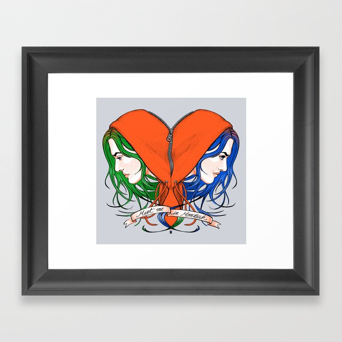 Clementine's Heart Framed Art Print