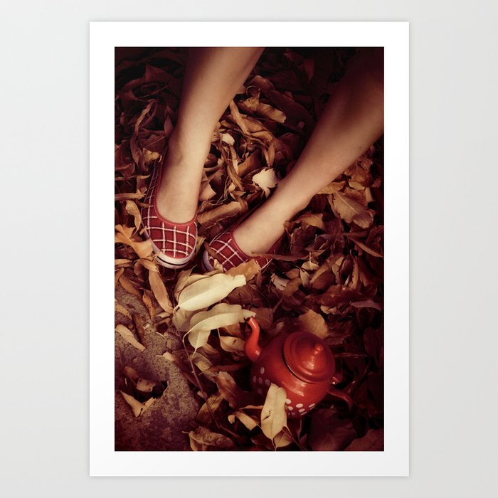 Red Autumn Art Print