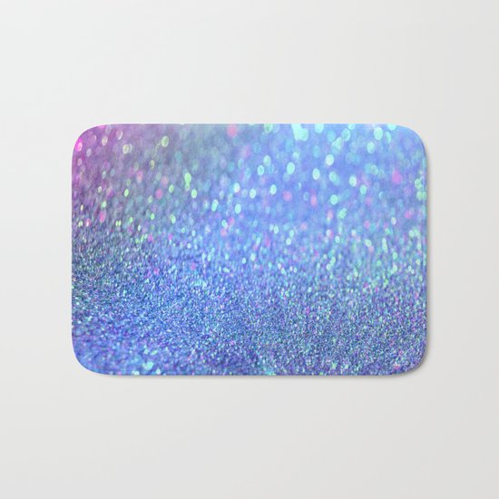 PINK PURPLE GLITTER Bath Mat