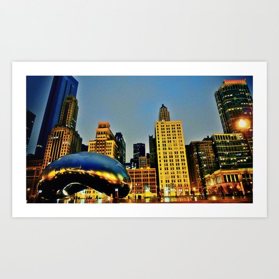 Chicago Bean Art Print