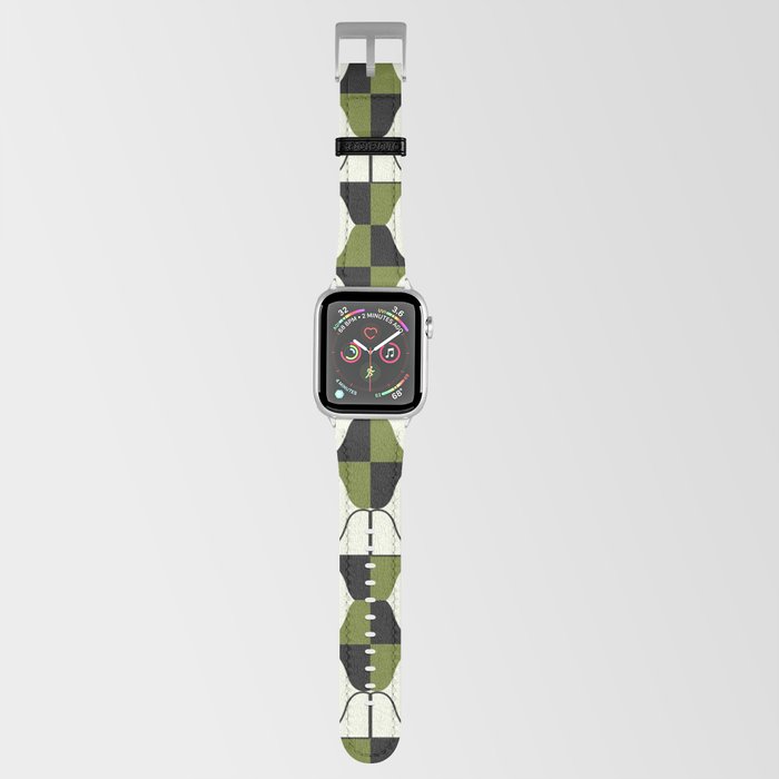 Whale Song Midcentury Modern Arcs Abstract Greenery Apple Watch Band