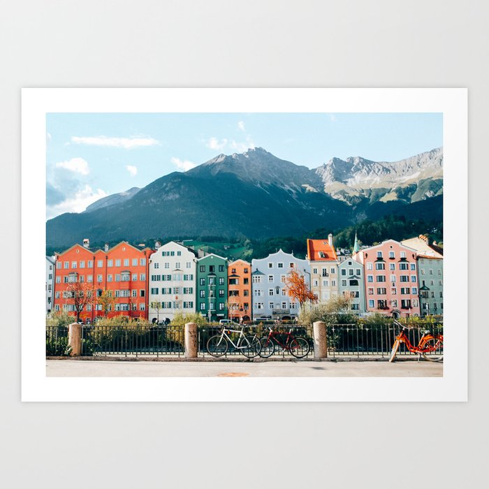 Crayola Houses | Innsbruck, Austria Art Print