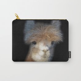 Spiked Alpaca Carry-All Pouch | Electric, Vicuna, Charged, Llama, Gentle, Redhead, Herbivore, Nature, Wool, Graphicdesign 