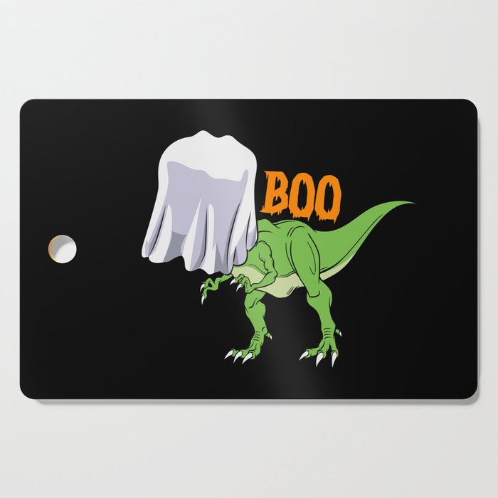 Halloween Ghost T-Rex Funny Boo Dinosaur Cutting Board