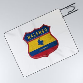 Malambo Colombia crest design Picnic Blanket