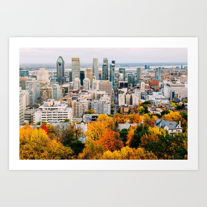 Fall in Montréal Art Print