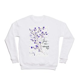 purple flowers Crewneck Sweatshirt