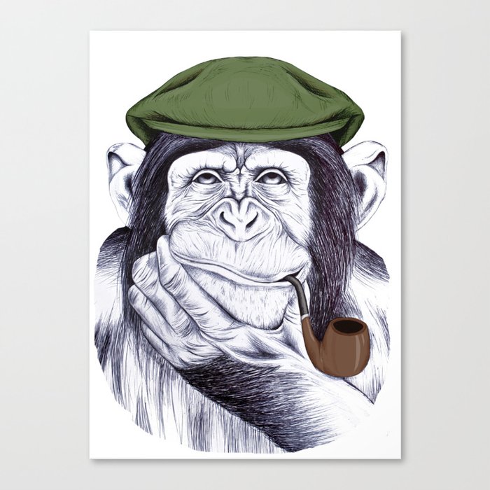 Wise Mr. Chimp Canvas Print