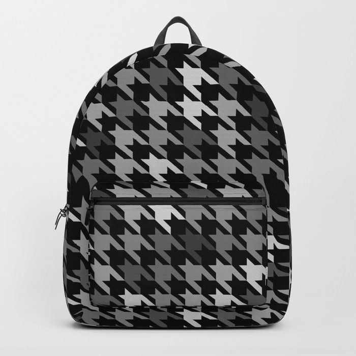 Houndstooth Black and White Backpack