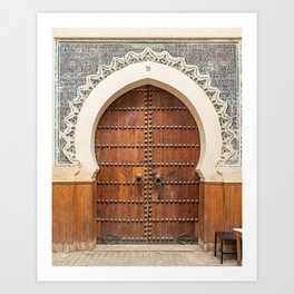 Doorway Number 30 - Fes, Morocco Art Print