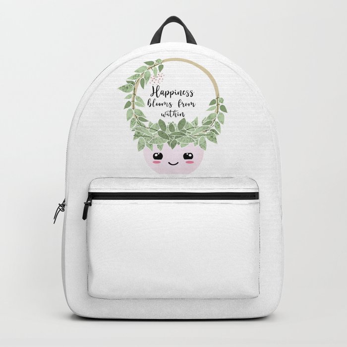 Happiness blooms from within  Backpack