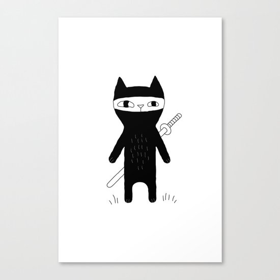 Ninja Cat Canvas Print