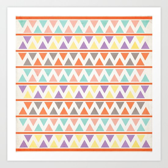 Triangulate 2 / Summer Bliss Art Print