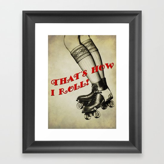 Old School Derby Framed Art Print