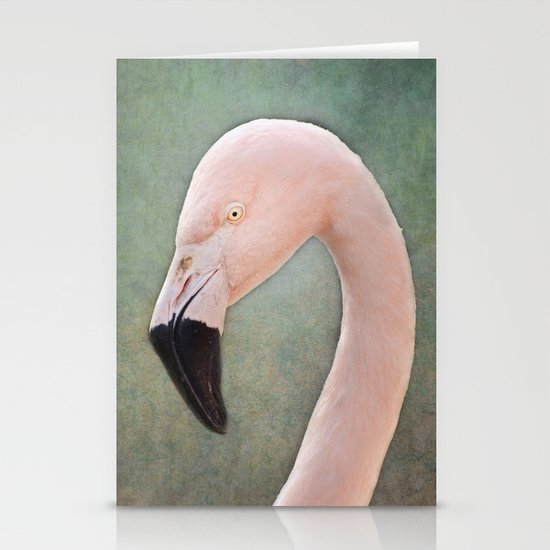 The solitary Flamingo Stationery Cards