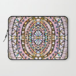 Pastel Aztec Oval Pattern Laptop Sleeve