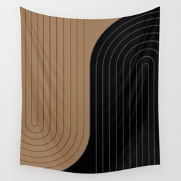 Two Tone Line Curvature XXXVI Wall Tapestry