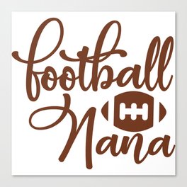 Football Nana Canvas Print